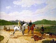 Wilhelm von Kobell Hunting Party on Lake Tegernsee China oil painting reproduction